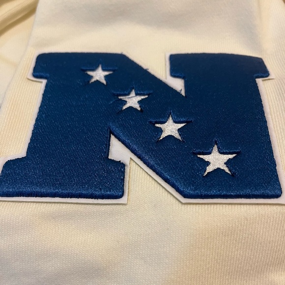 NFL DALLAS COWBOYS RETRO CLASSIC MEN’S PULLOVER HOODIE WHITE WITH BLUE - 2XL - Picture 7 of 11